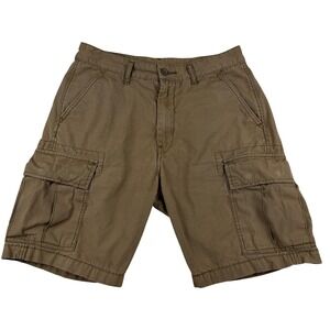 Levi's Cargo Shorts Men's 30x9 Brown Cotton Ripstop 6 Pocket